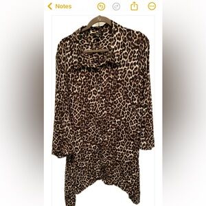Long Leapord Print Tunic